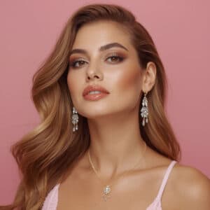 foto de uma mulher com Maquiagem