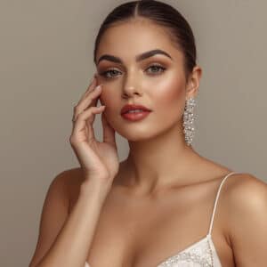 foto de uma mulher com Maquiagem