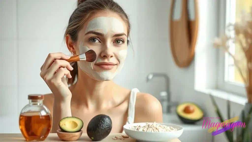 como preparar e aplicar máscaras faciais em casa