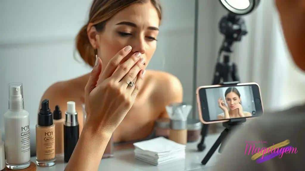 Cuidados com a pele e preparação para fotos e vídeos