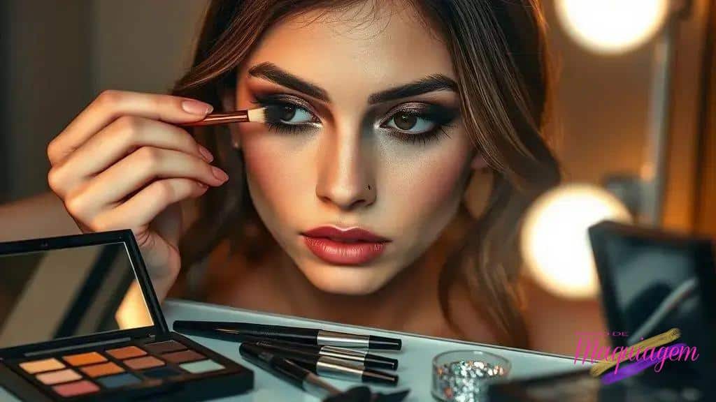Olhos marcantes: sombra, delineado e cílios que aguentam a pista