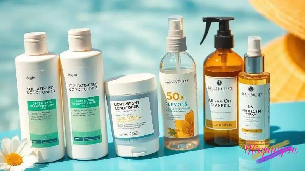 produtos ideais para cuidar do cabelo no calor