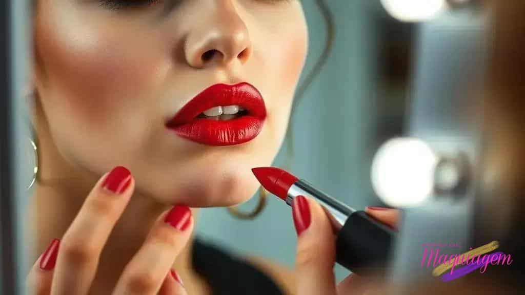 Truque para não borrar batom vermelho: segredos que vão salvar seu make