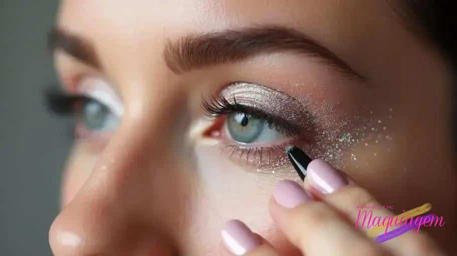 Como fixar glitter na maquiagem;