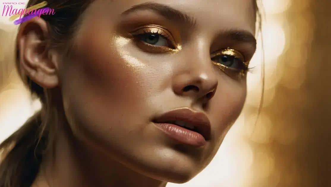 Dicas para aplicar iluminador dourado sem exageros