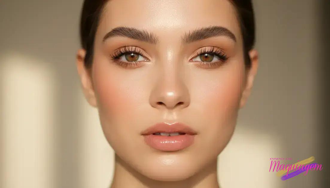 Maquiagem clean girl aesthetic