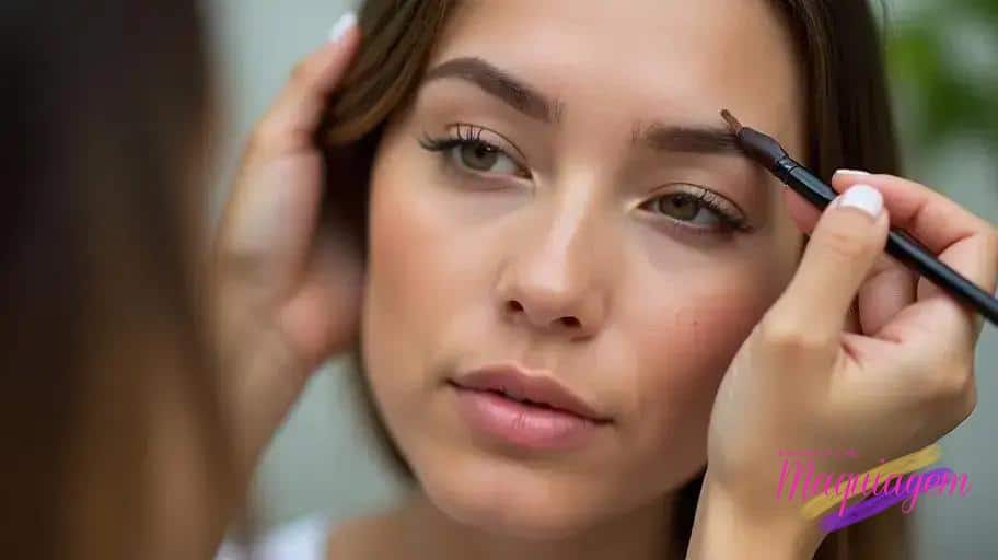 Maquiagem dos olhos e sobrancelhas para o dia