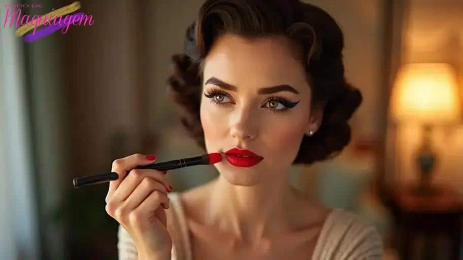 Passo a passo para aplicar maquiagem com estilo vintage