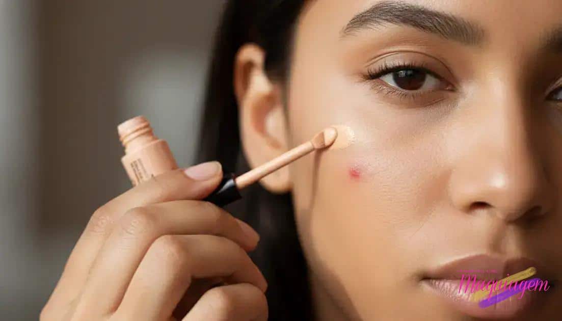 Passo a passo: como esconder uma espinha sem marcar