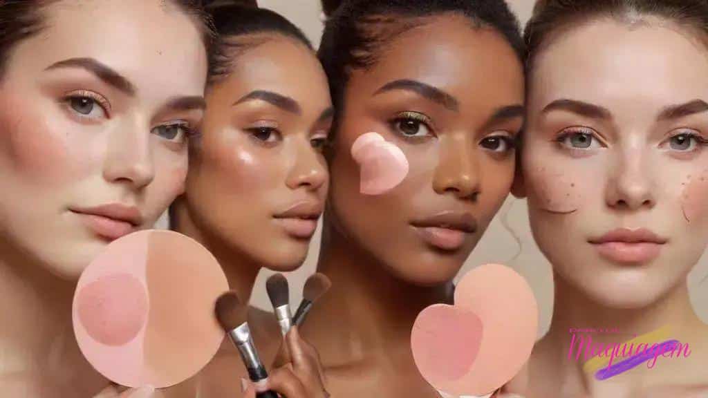 Como usar blush em diferentes formatos de rosto: 6 truques rápidos e eficazes