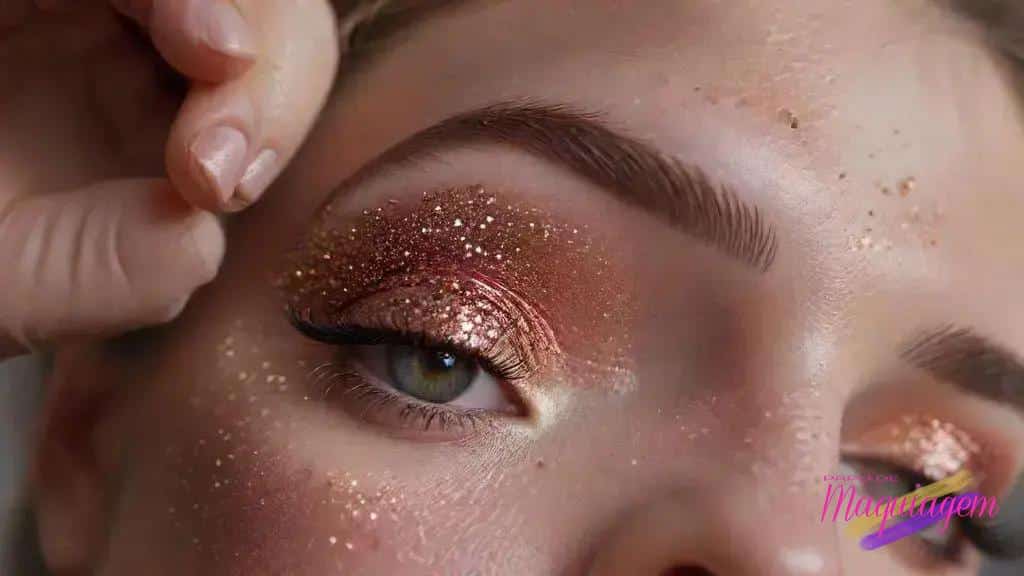 Tutorial de maquiagem com glitter: passo a passo prático para brilho que dura