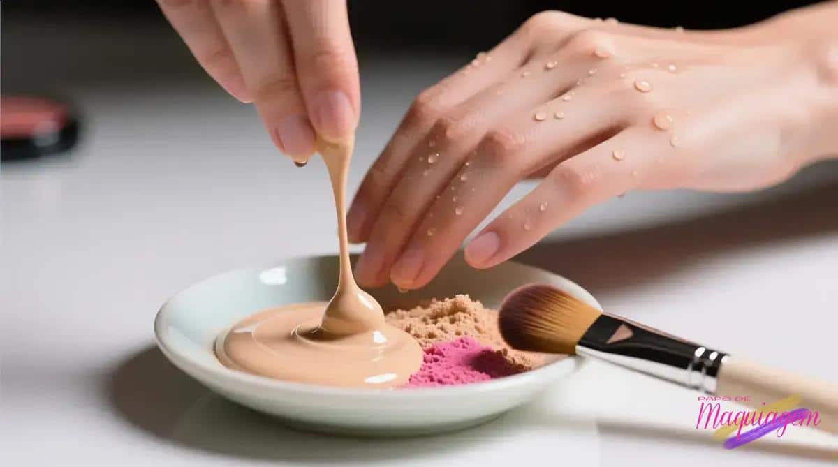 Como misturar produtos cremosos e em pó corretamente: acabamento perfeito