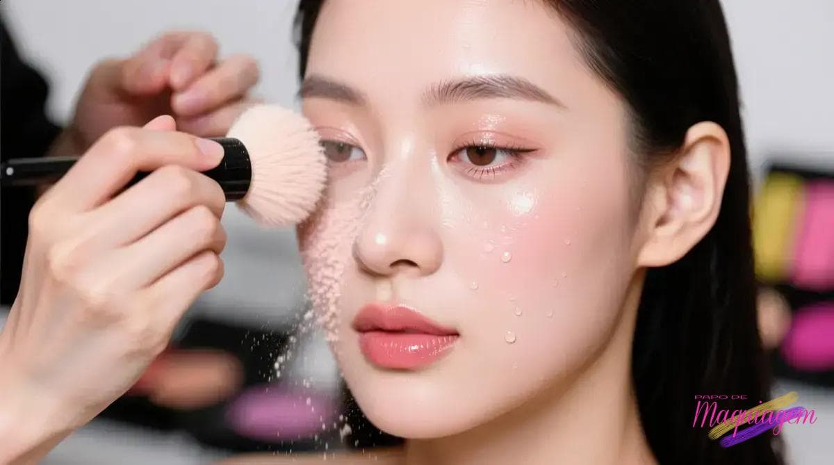 Como usar pó solto sem ressecar: truques profissionais para pele hidratada