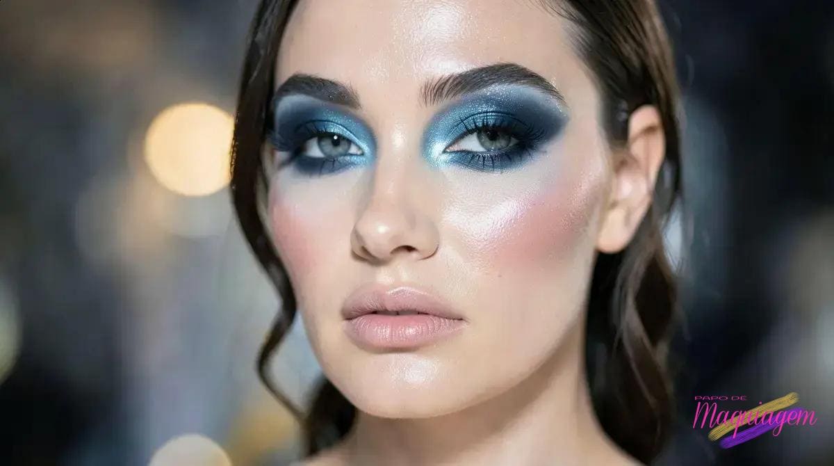 Olhos esfumados em tons frios: segredos para um look marcante e elegante