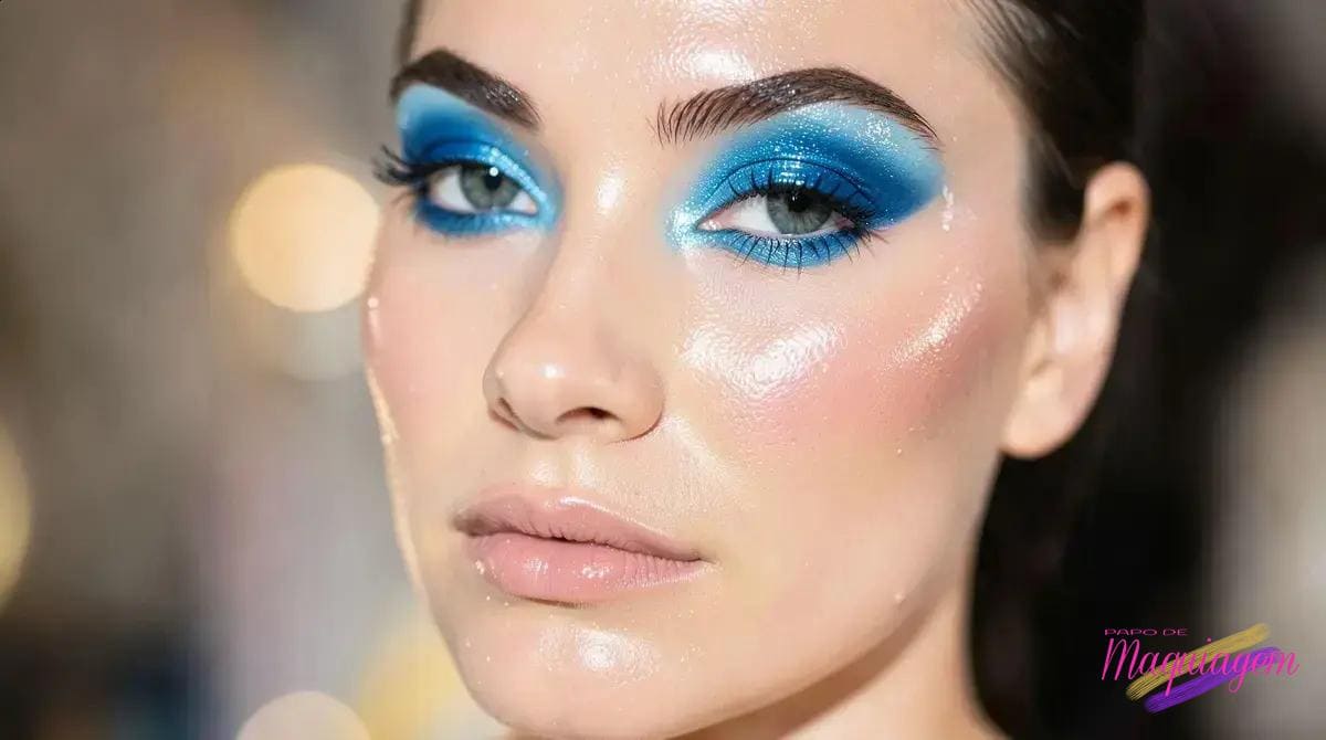Sombra azul como destaque: técnicas infalíveis para um olhar poderoso