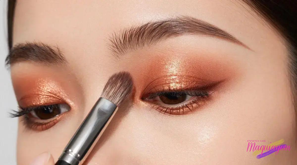 Conclusão: realce seu olhar com sombra cobre vibrante Conclusão: realce seu olhar com sombra cobre vibrante