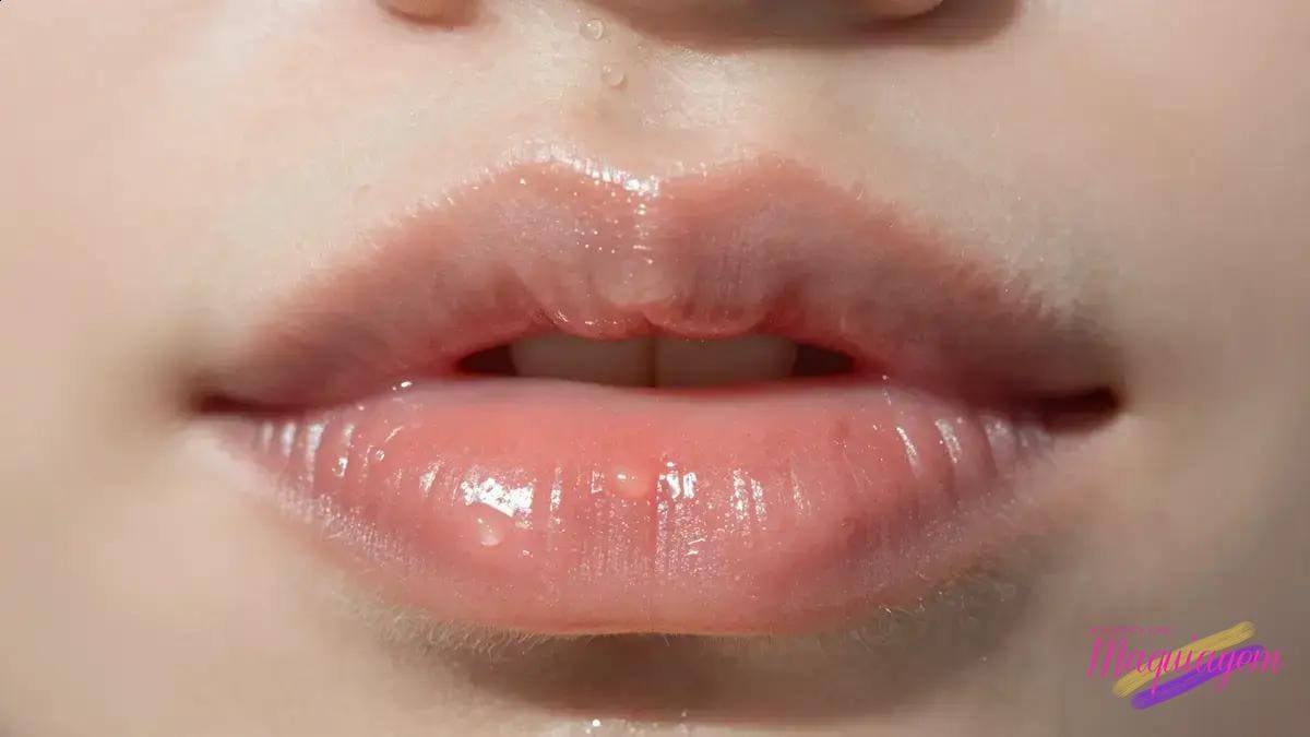 Lábios naturais com leve brilho: descubra o segredo para um visual radiante e sutil