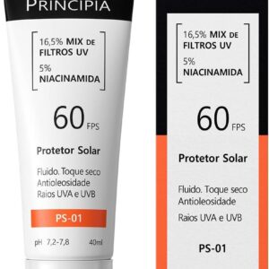 Principia Protetor Solar 16,5% Mix de Filtros UV + 5% Niacinamida FPS 60 Principia Skincare PS-01