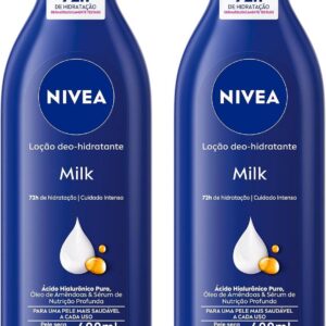 Nivea Kit Loção Hidratante Milk Pele Seca a Extrasseca 400ml (2 Unidades)