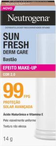 Protetor Solar Facial em Bastão Neutrogena Sun Fresh, Cor 2.0, FPS 99