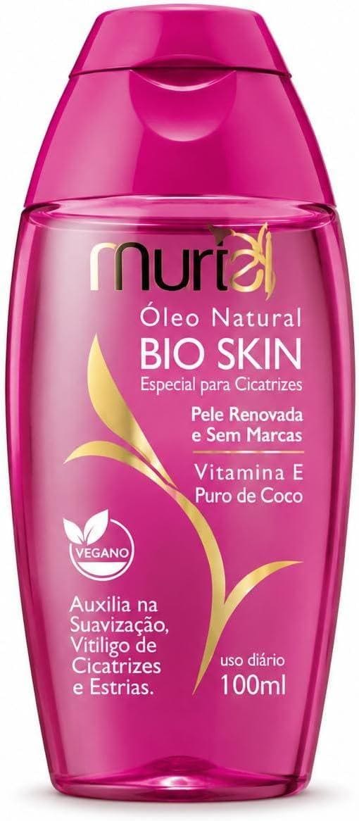 Muriel Óleo Natural Bio Skin, Óleo Corporal para Cicatrizes e Estrias 600g