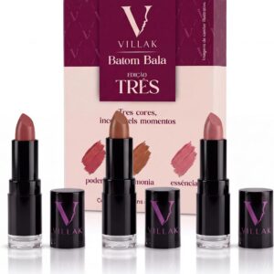Villak Cosméticos Kit 3 Batons Villak Poder 10,5g