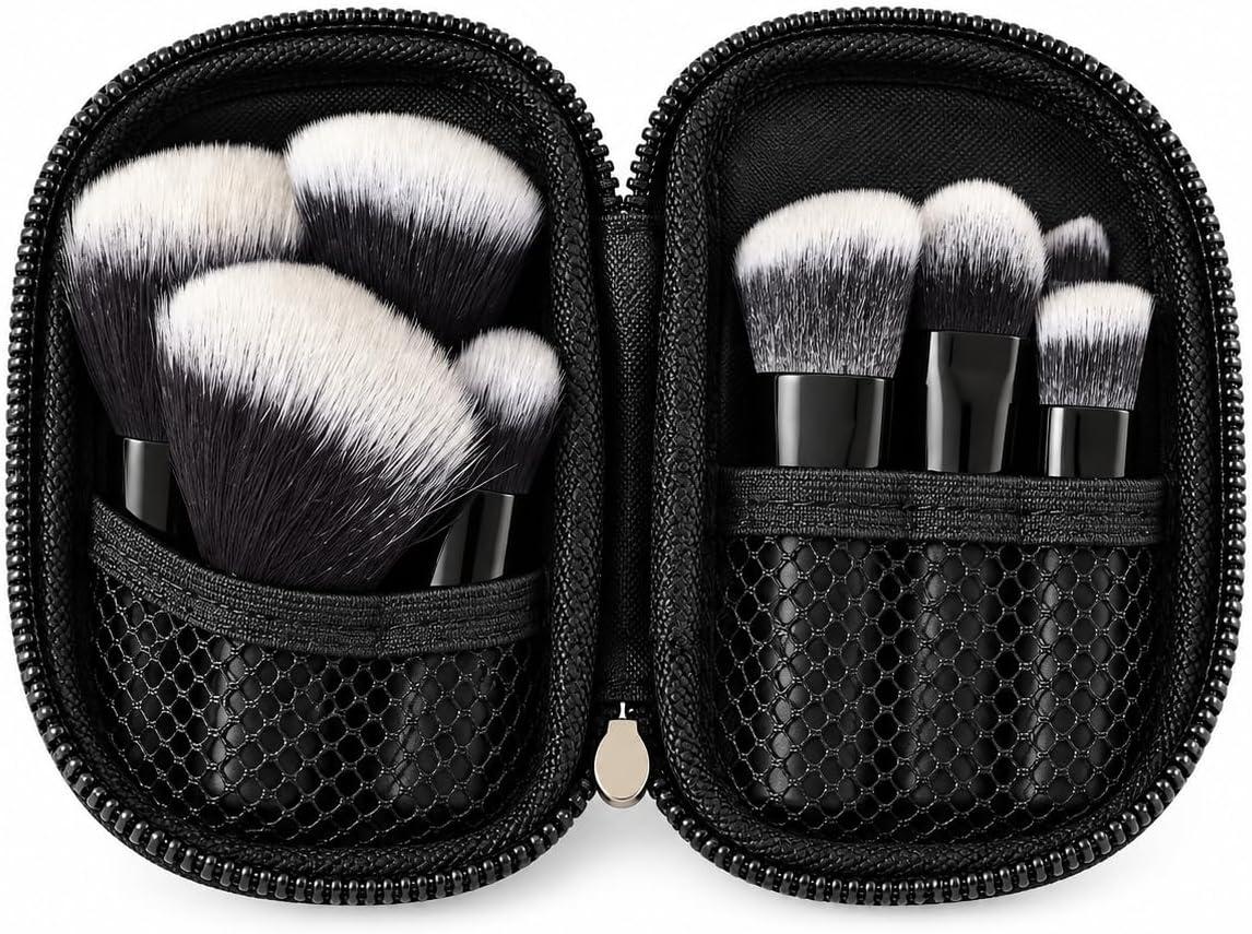 Kit 10 Pincéis de Maquiagem com Estojo Portátil Completo 200g