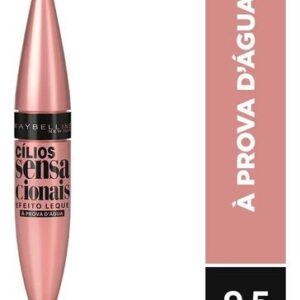 Maybelline Máscara de Cílios À Prova d'Água, Efeito Leque Volume e Definição Longa Duração, Não