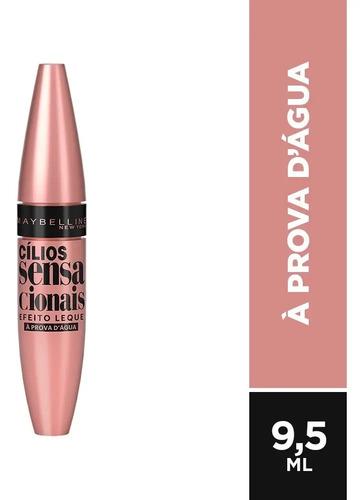 Maybelline Máscara de Cílios À Prova d'Água, Efeito Leque Volume e Definição Longa Duração, Não