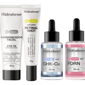 Hidrabene Skincare Kit com 4 Sérum Facial Linha Coreana 30ml