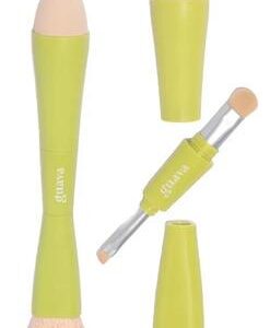 Pincel Multifuncional Portátil 4 Em 1 Essencial Guava Esponjinha Blush Sombra Sobrancelha Delineado
