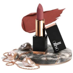 Allso Bold Luxe Batom Matte Vintage Rouge Cremoso Longa Duração Resistente Alta Fixação Alta