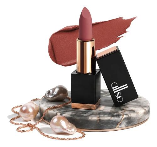 Allso Bold Luxe Batom Matte Vintage Rouge Cremoso Longa Duração Resistente Alta Fixação Alta