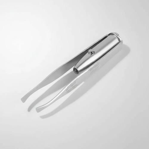 Generic Pinça Profissional Sobrancelha LED Alta Precisão Inoxidável