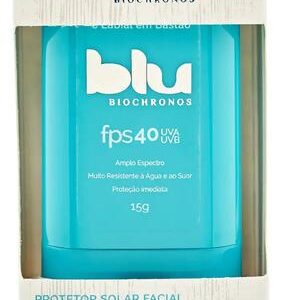 Blu Protetor Solar Bastão Incolor Biochronos FPS 40 UVB UVA