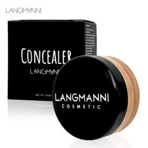 Base E Corretivo Líquido Langmanni 1PC-Cobertura Total, Fosca, À Prova D'água; Hidratante